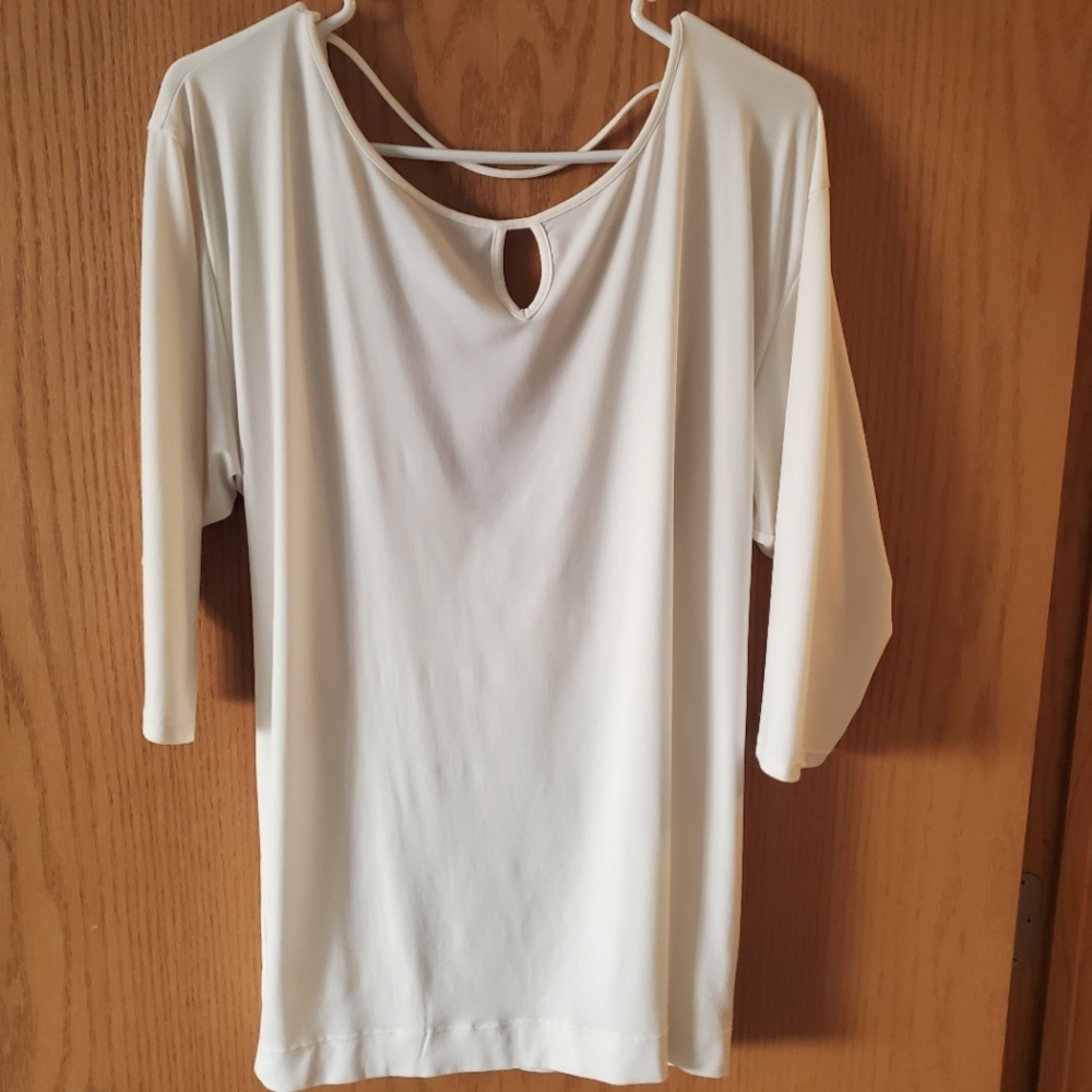 Cream colored shirt- practically new!